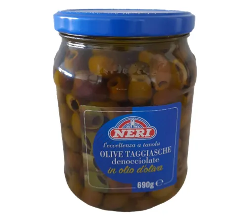 OLIVE TAGGIASCHE DENOCCIOLATE 825 GR V/V NERI