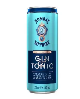 GIN TONIC BOMBAY/SAPPH. LATTINA CL 25 CT X12