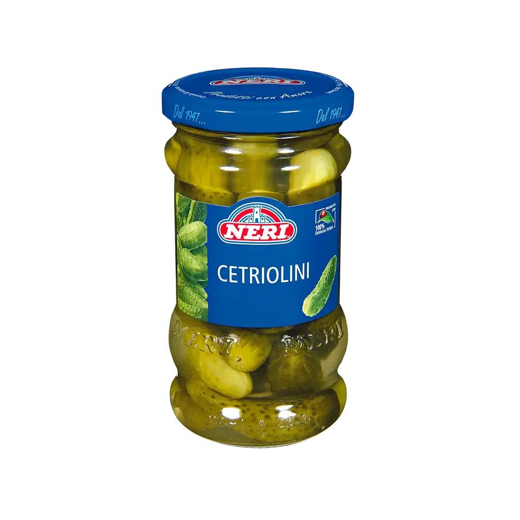 CETRIOLINI PICCOLI IN ACETO ML 300 neri
