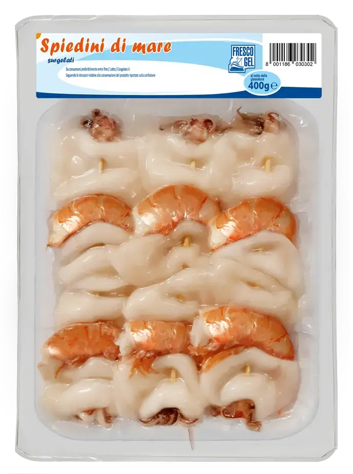 SPIEDINI CALAMARO GAMBERO ARG. PANAPESCA KG. 6 A CT.