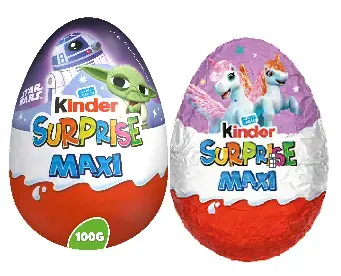 B147- PASQUA MIX SORPRESA UOVO STARWARS/UNICORNI 100G X 12PZ