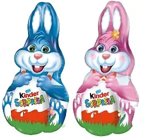 C288- PASQUA KINDER FIGURE CONIGLIO 75G X 12 PZ