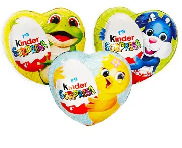 D434- PASQUA KINDER FIGURE CUORE 53 G X 18 PZ