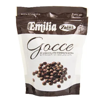 [1237] GOCCE DI CIOCCOLATO ZAINI EMILIA GR 160