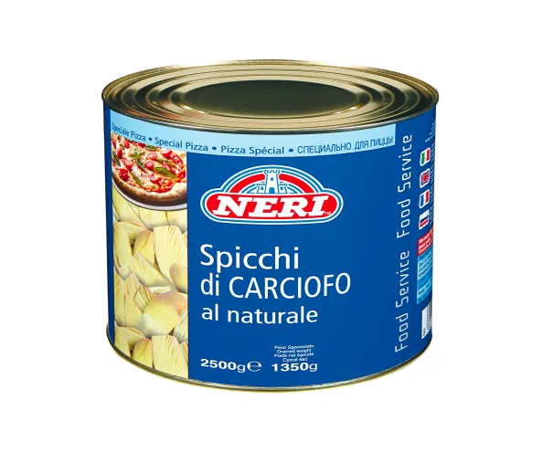 [34723] CARCIOFI SPICCHI  2500 GR LATTA AL NATURALE NERI