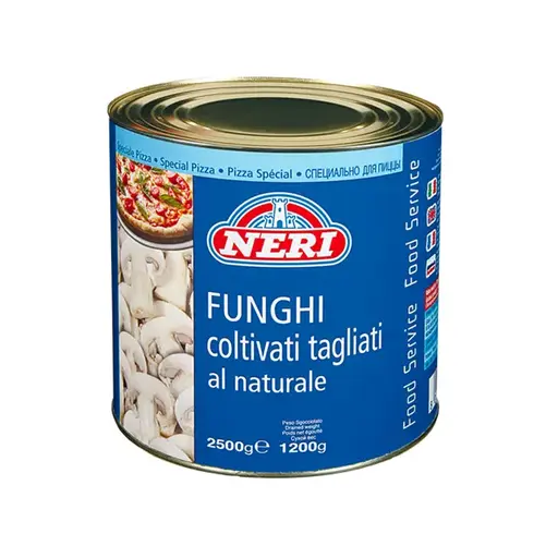 [6778] FUNGHI CHAMPIGNON 2650 GR LATTA NERI