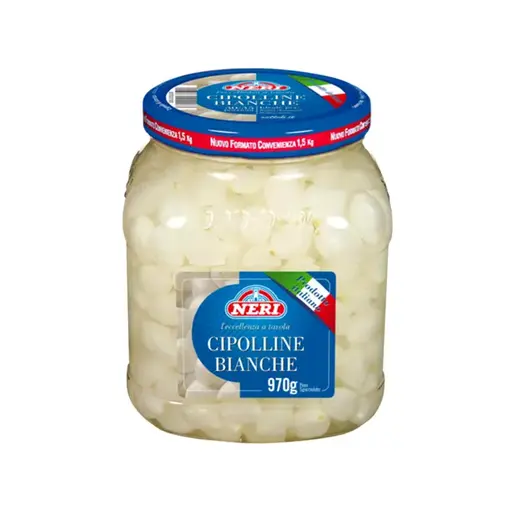 [7156] CIPOLLINE BIANCHE 1500 GR V/V NERI