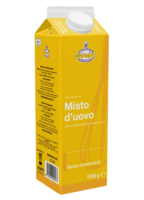 [7213] usare ovofood MISTO UOVO STAND 1 KG PASTORIZZATO EUROVO