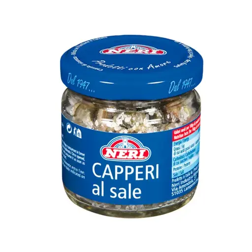 [8359] CAPPERI AL SALE 70 GR. V/V NERI
