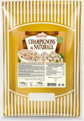 [DEMETRA539] FUNGHI CHAMPIGNON AL NATURALE DEMETRA BUSTA KG 1.700