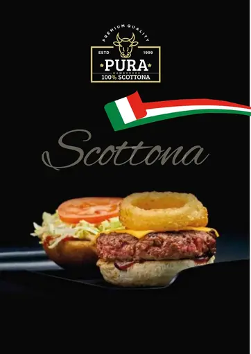 [HAM007] HAMBURGER DI SCOTTONA ITALIANA "ET. ROSSA" 200 GR X 12 PZ A CT