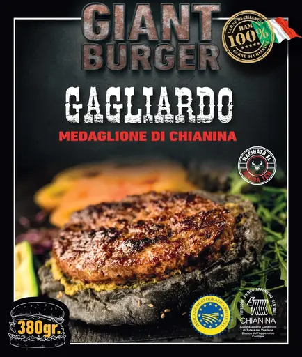[HAM010] HAMBURGER FIORENTINO GAGLI CHIANINA IGP MAX 380 GRX8 PZ A CT