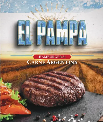 [HAM013] HAMBURGER DI ANGUS EL PAMPA 200 GR X 12 PZ A CT
