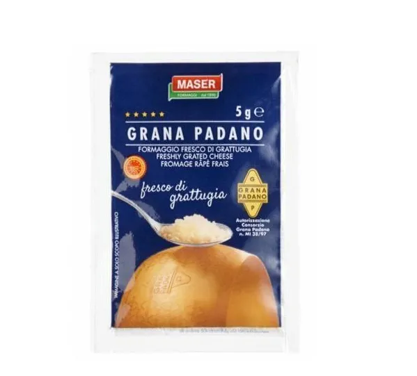 [QFOOD116] GRANA PADANO GRATT. MONODOSE GR 5 X 200