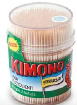 [X001473] STUZZICADENTI KIMONO BARATTOLO