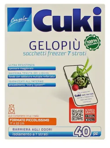 [X003810] SACCHETTI GELO CUKI PICCOLISSIMI