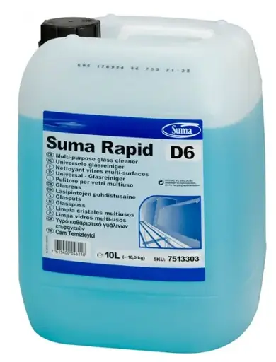 [X004581] DETERGENTE VETRI SUMA RAPID D6 LT 10
