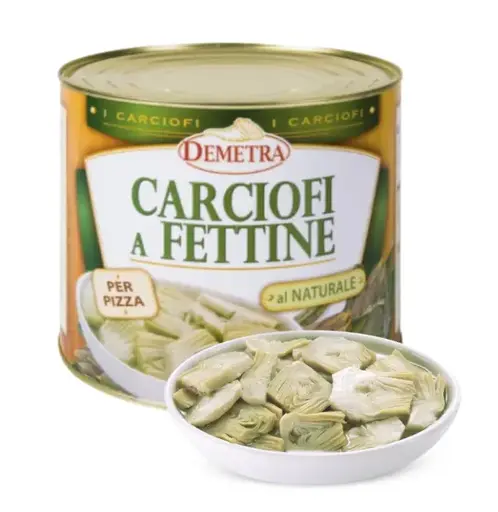 [X006305] CARCIOFI FETTE NATURALI DEMETRA  LATTA KG 3