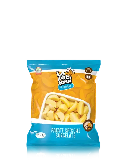 [X015101] CPAS04 - PATATE SPICCHI NATUR. "PATATOSE" KG. 2.5