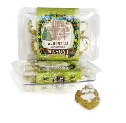 [MASONI53] ALBERELLI AL PISTACCHIO BAULETTO 240 G