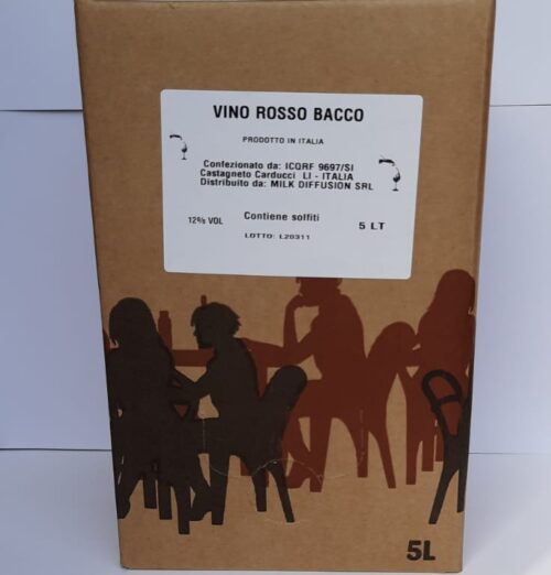 Vino Box 5 lt rosso Bacco 12%